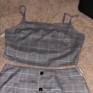 LF Store two piece skirt and top like new!